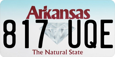 AR license plate 817UQE