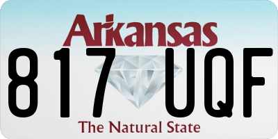 AR license plate 817UQF