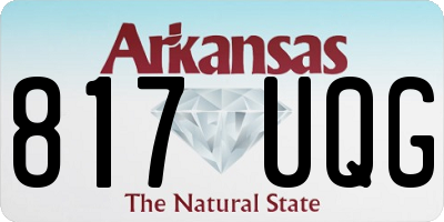 AR license plate 817UQG
