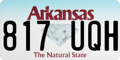 AR license plate 817UQH