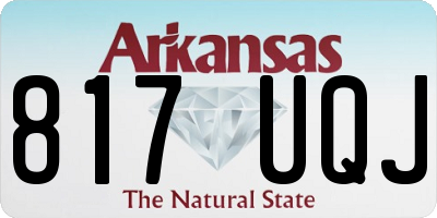 AR license plate 817UQJ