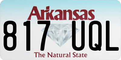 AR license plate 817UQL