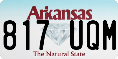 AR license plate 817UQM
