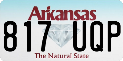 AR license plate 817UQP