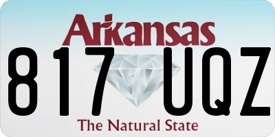 AR license plate 817UQZ