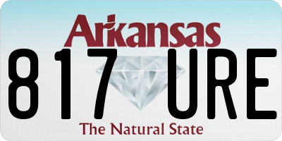 AR license plate 817URE