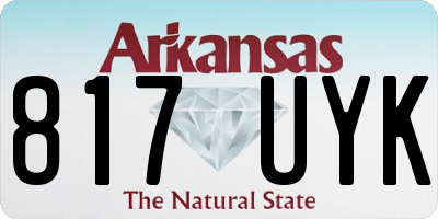 AR license plate 817UYK