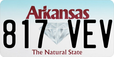 AR license plate 817VEV