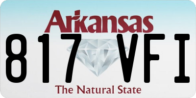 AR license plate 817VFI