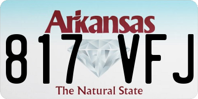 AR license plate 817VFJ