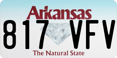 AR license plate 817VFV