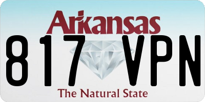 AR license plate 817VPN
