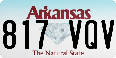 AR license plate 817VQV