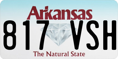 AR license plate 817VSH
