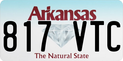 AR license plate 817VTC