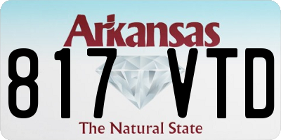 AR license plate 817VTD