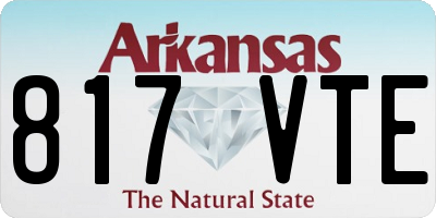 AR license plate 817VTE