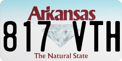 AR license plate 817VTH