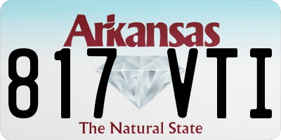 AR license plate 817VTI