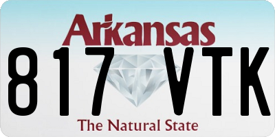 AR license plate 817VTK