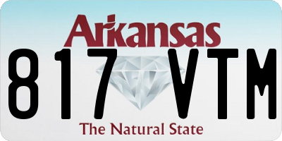 AR license plate 817VTM