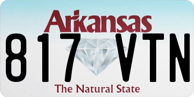 AR license plate 817VTN