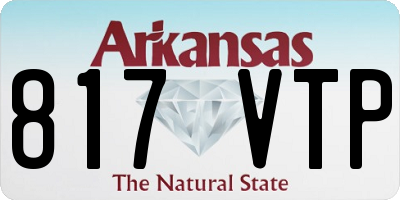 AR license plate 817VTP