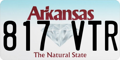 AR license plate 817VTR