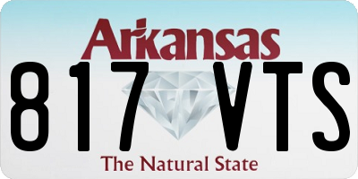 AR license plate 817VTS