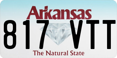 AR license plate 817VTT