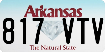 AR license plate 817VTV