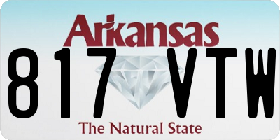 AR license plate 817VTW