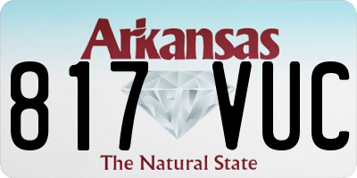 AR license plate 817VUC