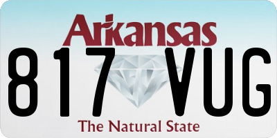 AR license plate 817VUG
