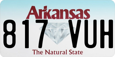 AR license plate 817VUH