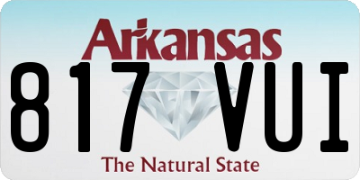AR license plate 817VUI