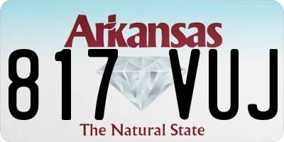AR license plate 817VUJ