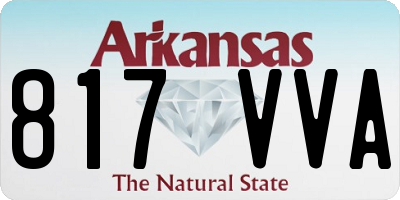 AR license plate 817VVA
