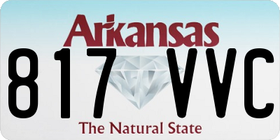 AR license plate 817VVC