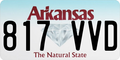 AR license plate 817VVD