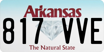 AR license plate 817VVE