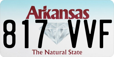 AR license plate 817VVF