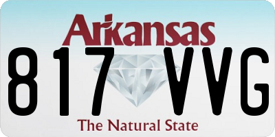 AR license plate 817VVG