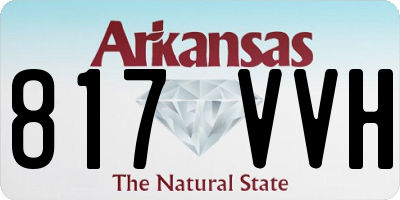 AR license plate 817VVH