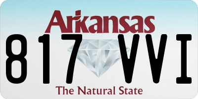 AR license plate 817VVI