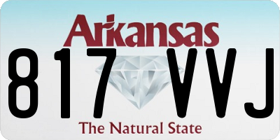 AR license plate 817VVJ