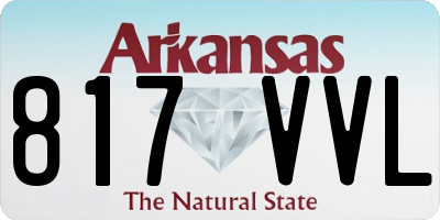 AR license plate 817VVL