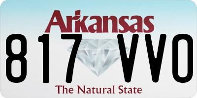 AR license plate 817VVO