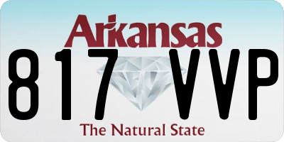 AR license plate 817VVP