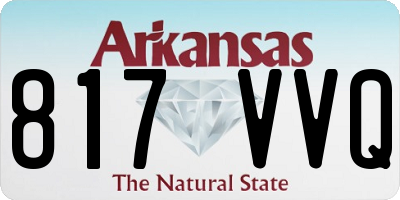 AR license plate 817VVQ